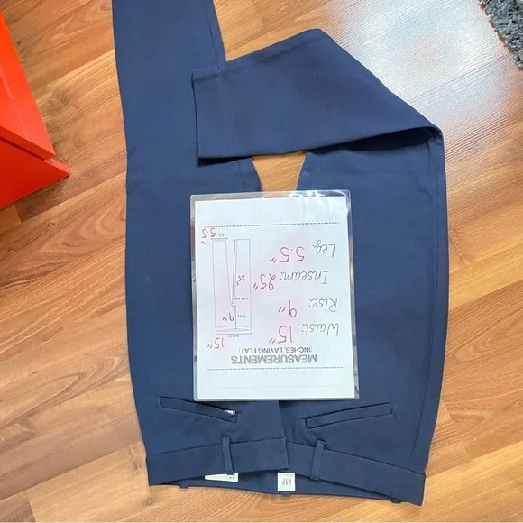 Women's GAP Navy Blue Pants SIze S/P Office Style measurements in picture… - Picture 5 of 8